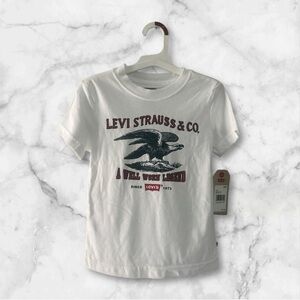 Levi's White Graphic Kids T-Shirt NWT